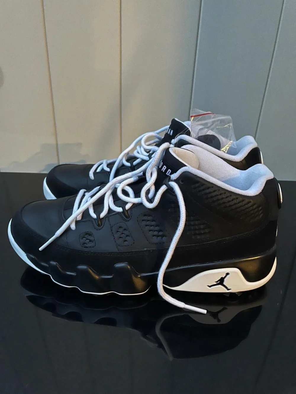 Air Jordan 9 Low Golf Barons Black White Size 7 Men's NIB